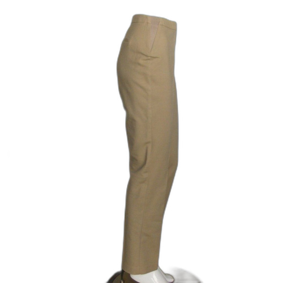 CHICO'S Modern Trousers, 0.5/S/6, Khaki Chinos, Zipper fly, Side elastic/panel - Picture 5 of 15
